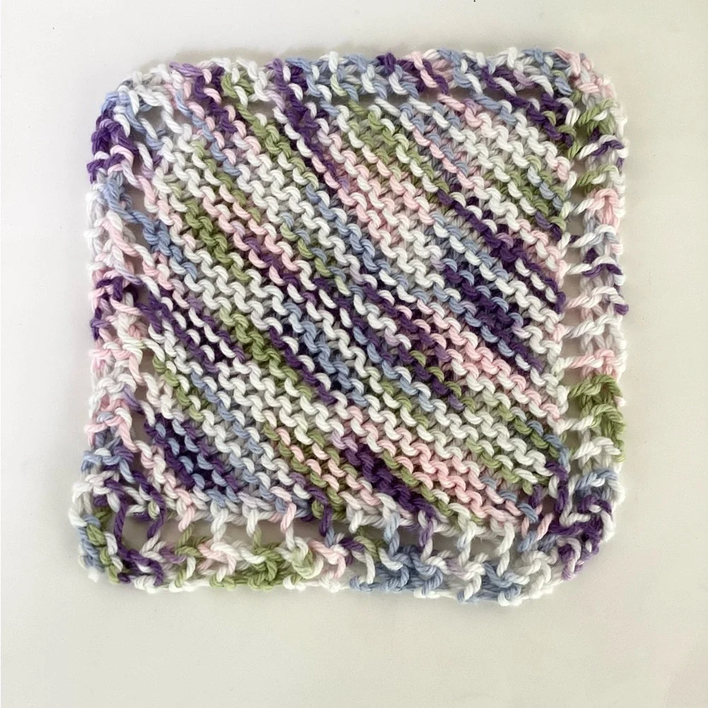 Baby Washcloths Hand Crafted Cotton Pink Purple Shower Gift Bath Essentials